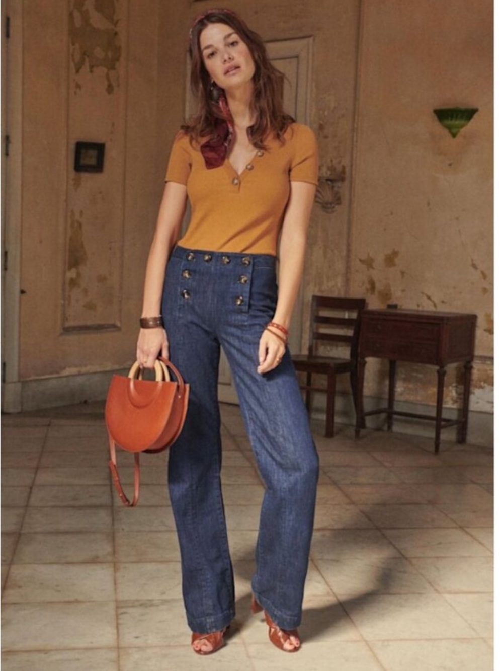 Gorgeous Sezane Women's Le Parisien Boot Cut Jeans VGUC